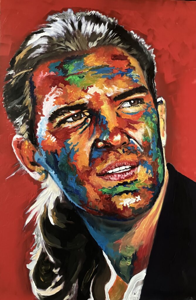 Pintura acrilica sobre marco de madera Formato : 75 x 50