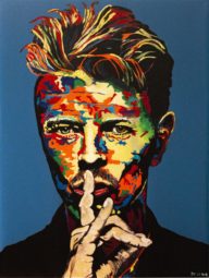 David Bowie bleu